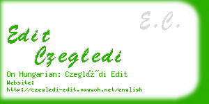 edit czegledi business card